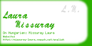 laura missuray business card